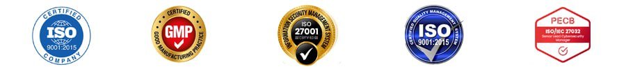 شهادات الجودة - ISO 9001, GMP, ISO 27001, PECB